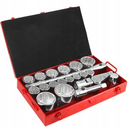 Set Chiavi a Bussola 1" Pollice 30-80mm 21 bussole grandi per camion trattore bus